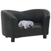  Dog Sofa Black 67x41x39 cm Faux Leather