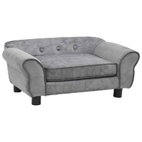  Dog Sofa Grey 72x45x30 cm Plush