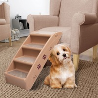  Folding Dog Stairs Brown 62x40x49.5 cm
