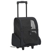  Foldable Multipurpose Pet Trolley Black