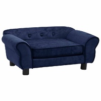  Dog Sofa Blue 72x45x30 cm Plush