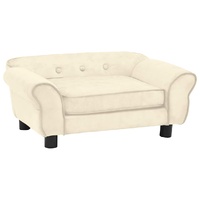  Dog Sofa Cream 72x45x30 cm Plush
