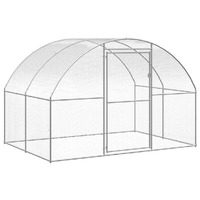  Outdoor Chicken Coop 3x2x2 m Galvanised Steel