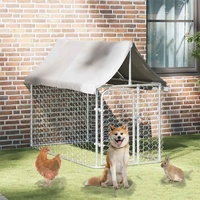  Outdoor Dog Kennel with Roof 200x100x150 cm