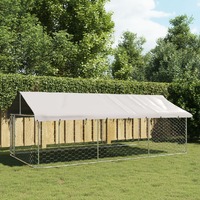  Outdoor Dog Kennel with Roof 400x200x150 cm