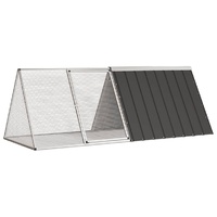  Rabbit Cage Anthracite 201.5x80.5x71 cm Galvanised Steel