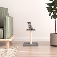  Cat Scratching Post with Platform Light Grey 38 cm