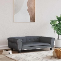  Dog Bed Dark Grey 95x55x30 cm Velvet