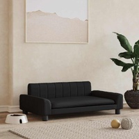  Dog Bed Black 90x53x30 cm Faux Leather