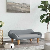  Dog Bed Light Grey 70x40x24 cm Fabric