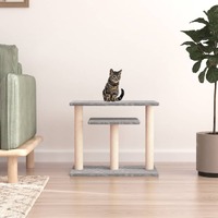  Cat Scratching Posts with Platforms Light Grey 62.5 cm