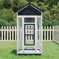  Bird House Grey 91.5x53x170 cm Solid Wood Pine