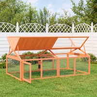 Run Box Brown 200x112.5x74 cm Solid Wood Pine