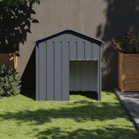  Dog House with Roof Anthracite 117x103x123 cm Galvanised Steel