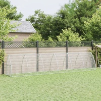  Chicken Cage Silver 600x105x120 cm Galvanised Steel