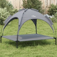  Dog Bed with Canopy Anthracite Oxford Fabric and Steel
