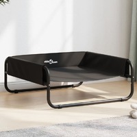  Elevated Dog Bed Anthracite Oxford Fabric and Steel