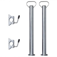  2 Support Tubes with 2 Split Clamps for 48 mm Jockey Wheel