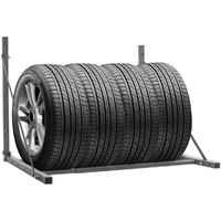  Tyre Rack Silver Steel