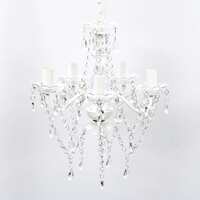  Chandelier 5 Bulbs Transparent