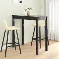  Bar Table MDF Black 115x55x107 cm