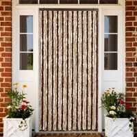  Insect Curtain Beige and Light Brown 100x220 cm Chenille