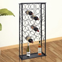  Wine Rack for 28 Bottles Metal