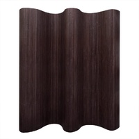  Room Divider Bamboo Dark Brown 250x165 cm