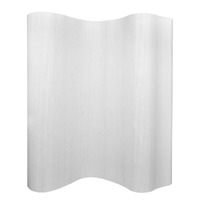  Room Divider Bamboo White 250x165 cm
