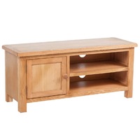  TV Cabinet 103 x 36 x 46 cm Solid Oak Wood