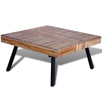  Coffee Table Square Reclaimed Teak Wood