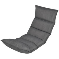  Folding Floor Longue Grey Fabric