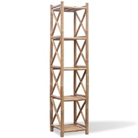  5-Tier Square Bamboo Shelf