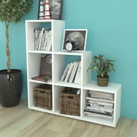  Staircase Bookcase/Display Shelf 107 cm White