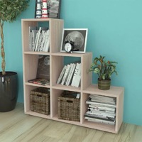  Staircase Bookcase/Display Shelf 107 cm Oak