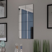  Frameless Mirror Tiles Glass 8 pcs 20.5 cm
