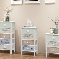  French Storage Cabinet 4 Drawers Wood