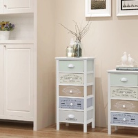  French Storage Cabinet 5 Drawers Wood