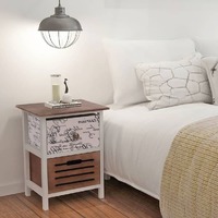  Bedside Cabinets 2 pcs Wood