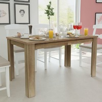  Dining Table 140x80x75 cm Oak
