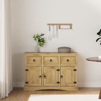  Sideboard Solid Mexican Pinewood Corona Range 132x43x78 cm