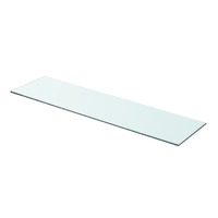  Shelf Panel Glass Clear 80x20 cm
