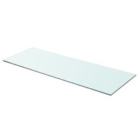  Shelf Panel Glass Clear 80x30 cm