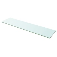  Shelf Panel Glass Clear 100x25 cm