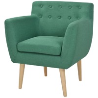  Armchair Green Fabric