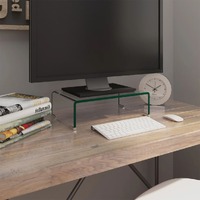  TV Stand/Monitor Riser Glass Clear 40x25x11 cm