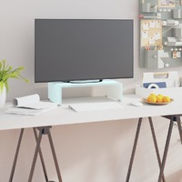  TV Stand/Monitor Riser Glass Green 40x25x11 cm