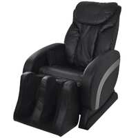  Massage Chair Black Faux Leather