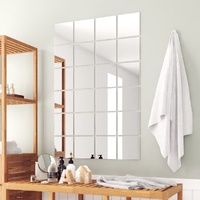  24 pcs Mirror Tiles Square Glass