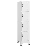  Locker Cabinet with 4 Compartments 38x45x180 cm